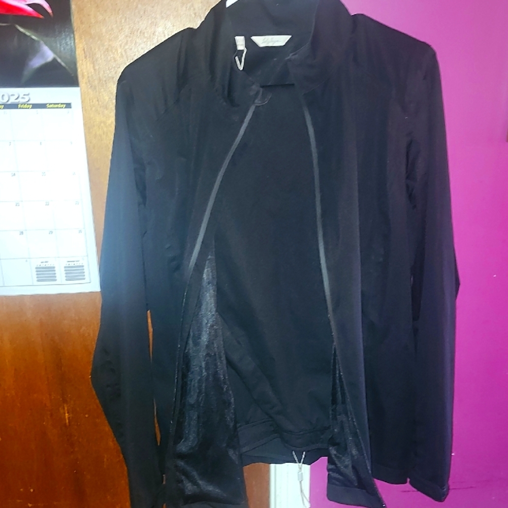 Lady Hagen Black Windbreaker Golf Sweatsuit.large Jacket, Med Pants. Womens.